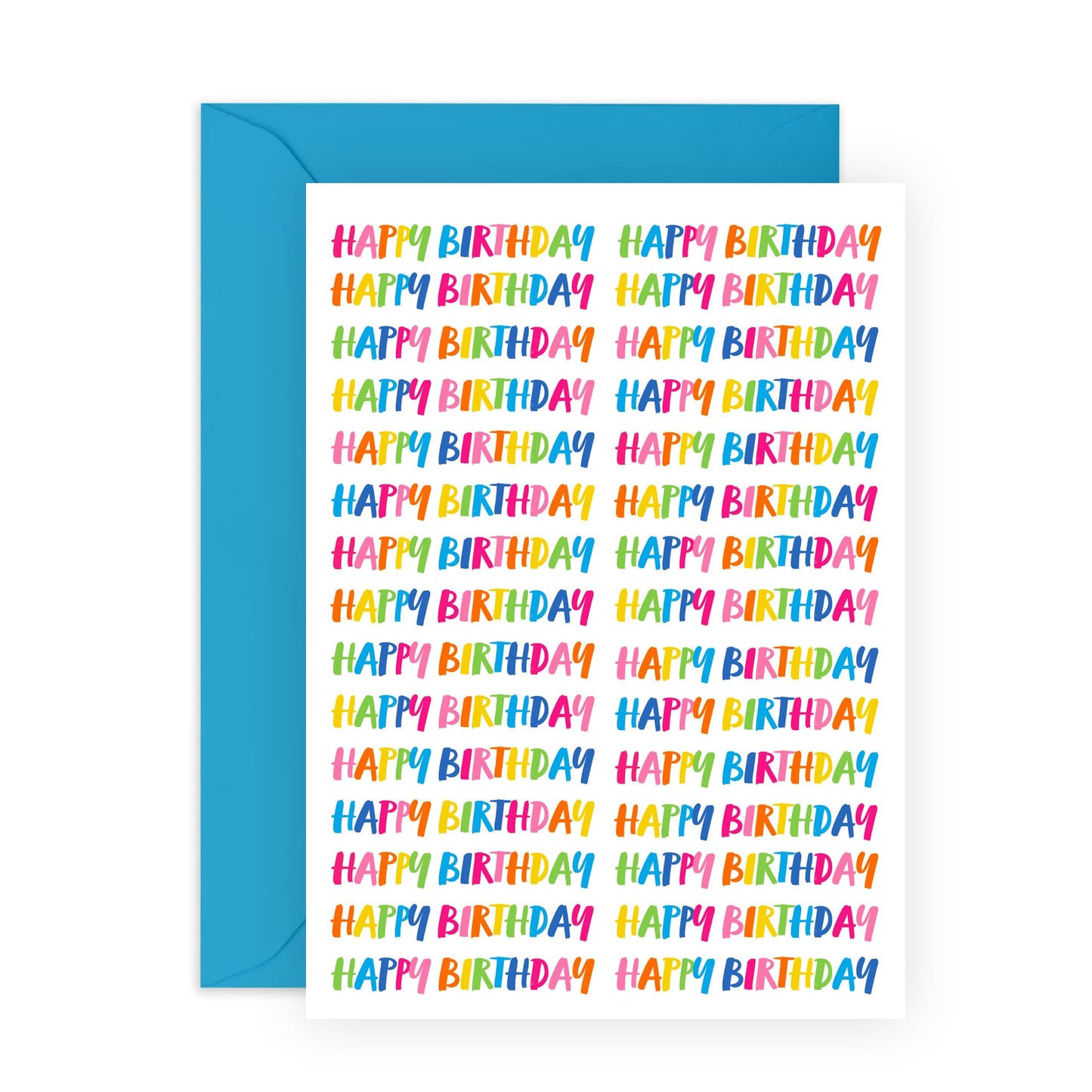 Happy Birthday Card For Men And Women - Rainbow - Cute Greeting Cards For Him Her - Friends Birthday Card - Sister Birthday Card - Comes With Stickers - By Central 23