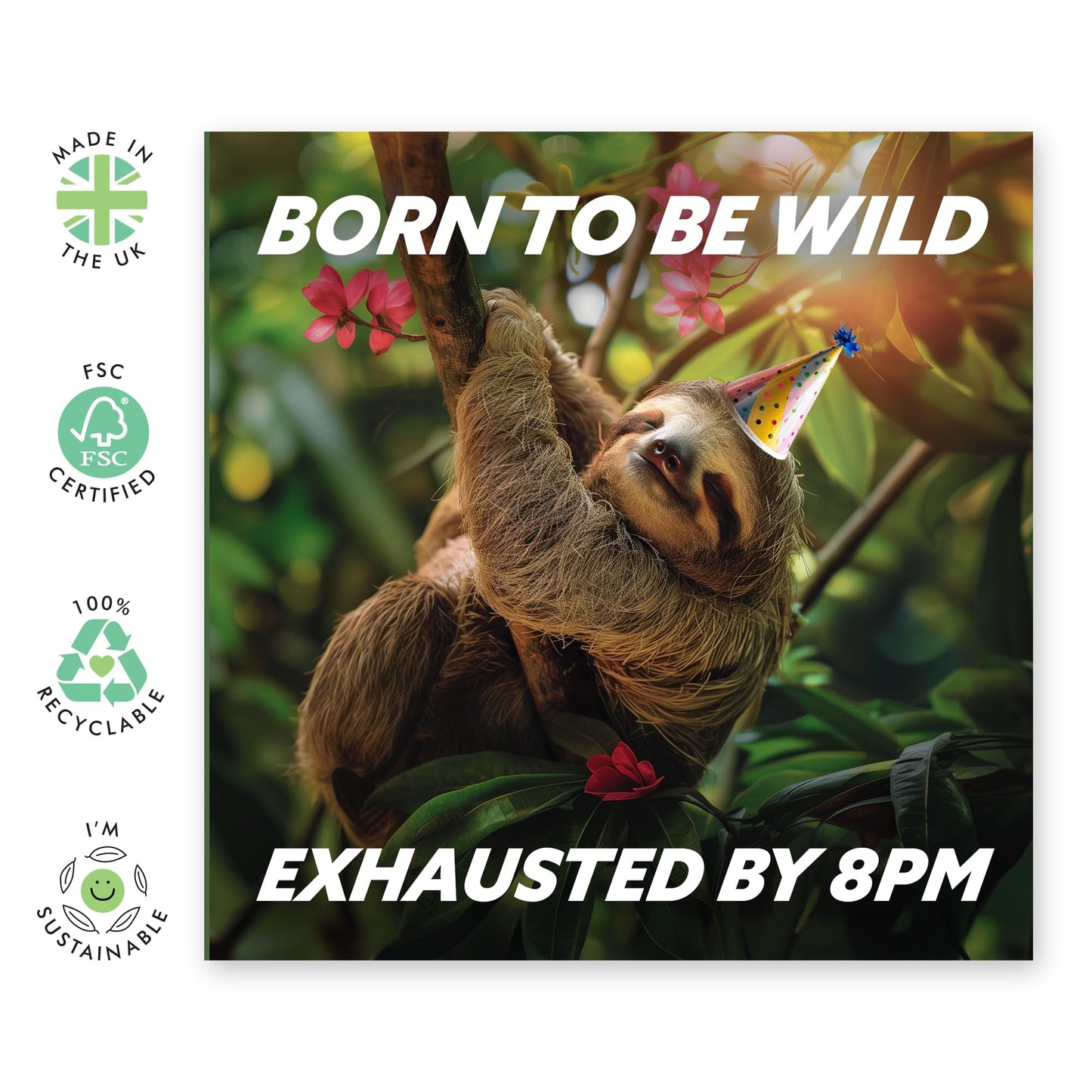 Women Birthday Cards - Exhausted By 8pm - Best Friend Birthday Card - Sister Birthday Card - Funny Gifts For Mum - For Her - Comes With Stickers - By Central 23