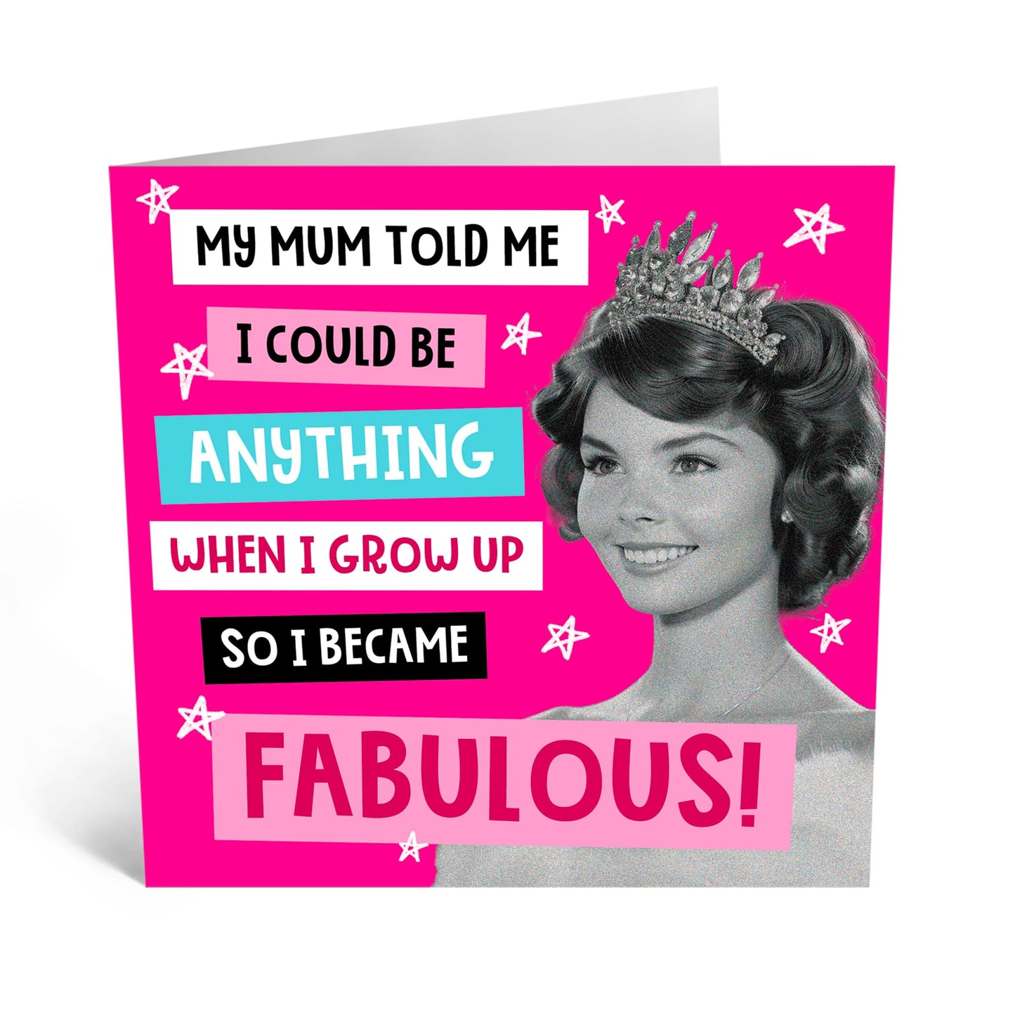 Greeting Card for Her - 'I COULD BE ANYTHING' - Gifts for Mum, Mummy, Ma, Women, Ladies, Wife - Celebrating Achievements and Dreams - Birthday or Mothers Day Card - Comes With Stickers