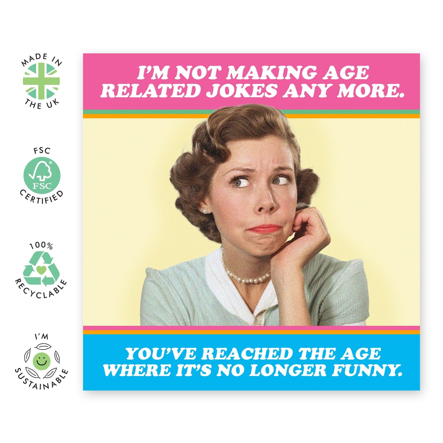 Mum Birthday Card - Age Related Jokes - Mothers Day Card - Gifts For Her From Daughter Or Son - Womens Birthday Card For Mummy Step Mum - Comes With Fun Stickers By Central 23