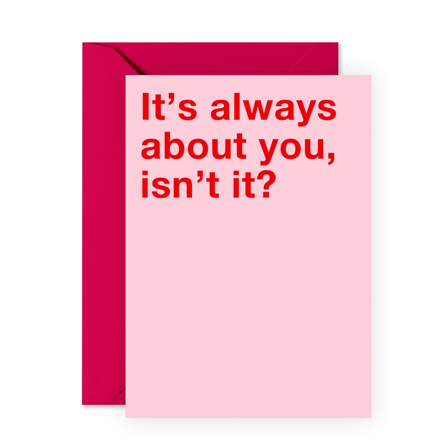 Funny Birthday Card - It’s Always About You, Isn’t It? - For Men Women Brother Sister