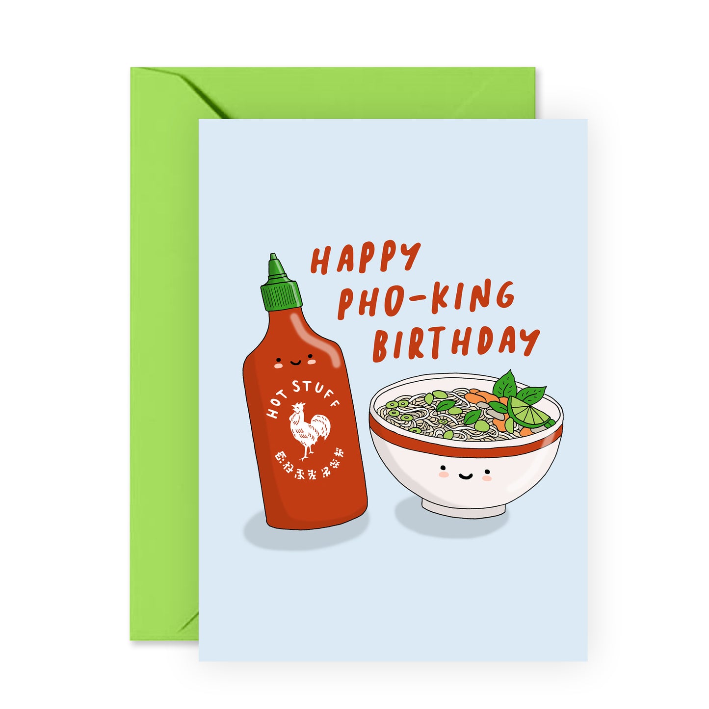 Funny Birthday Card - Happy Pho-King Birthday - For Men Women Him Her