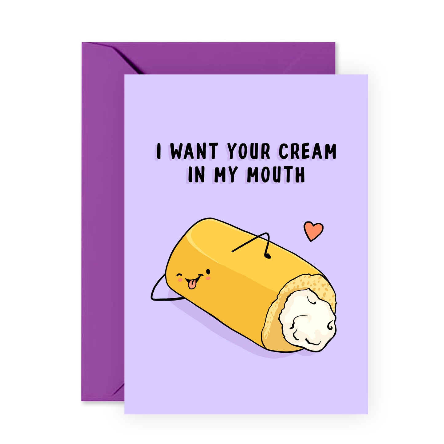 Naughty Anniversary Card - I Want Your Cream - For Men Him Husband