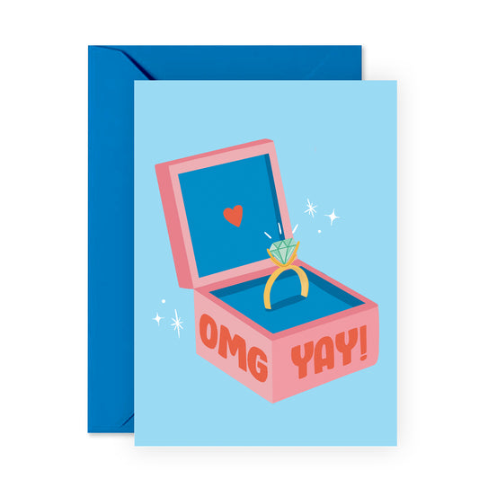 Congratulations On Your Engagement Card - OMG Yay! - For Men Women Him Her Friends