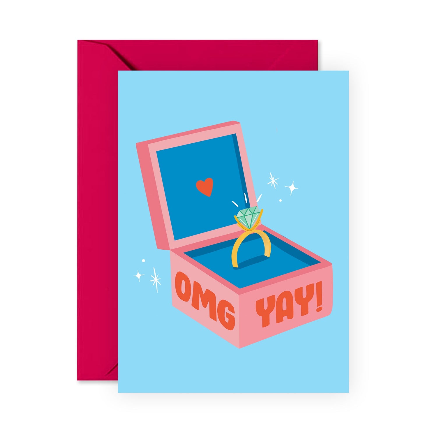 Congratulations On Your Engagement Card - OMG Yay! - For Men Women Him Her Friends