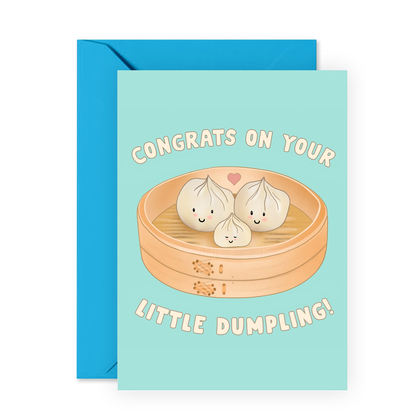 Cute Congratulations Card - Congrats On Your Little Dumpling - For Men Women Him Her Friends