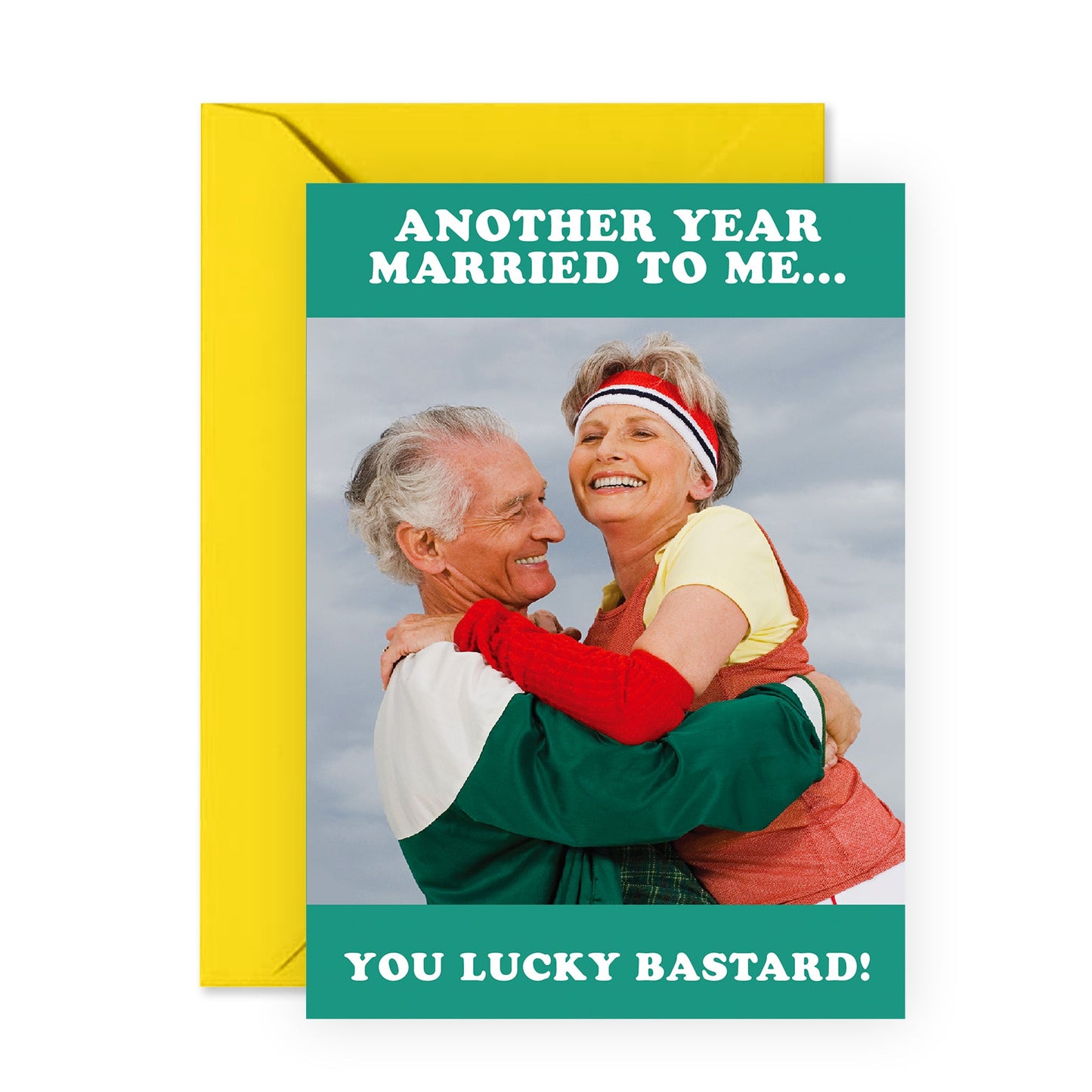 Funny Anniversary Card - Another Year Married To Me - For Men Women Husband Wife