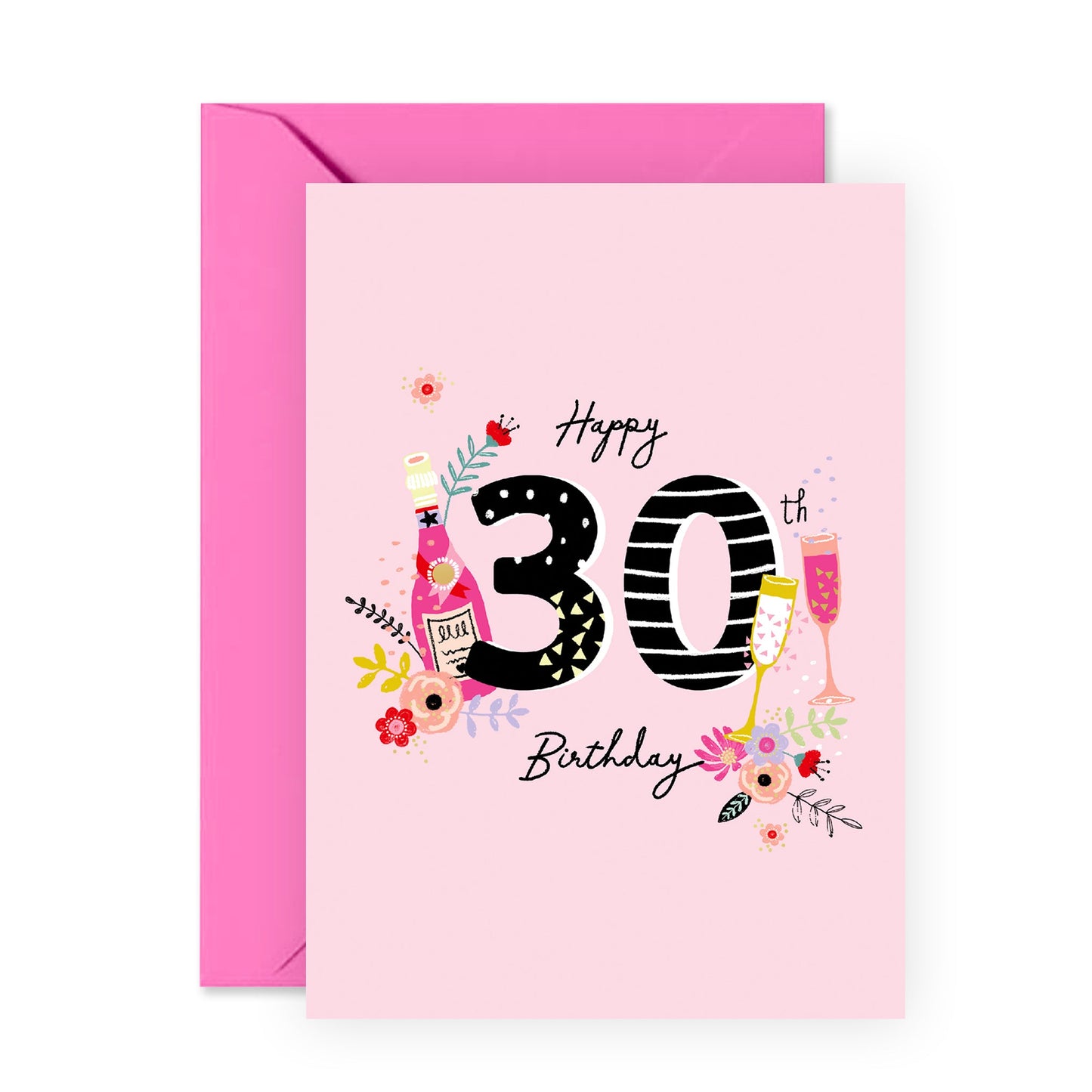 Cute Birthday Card - Happy 30th Birthday - For Her Women Girls