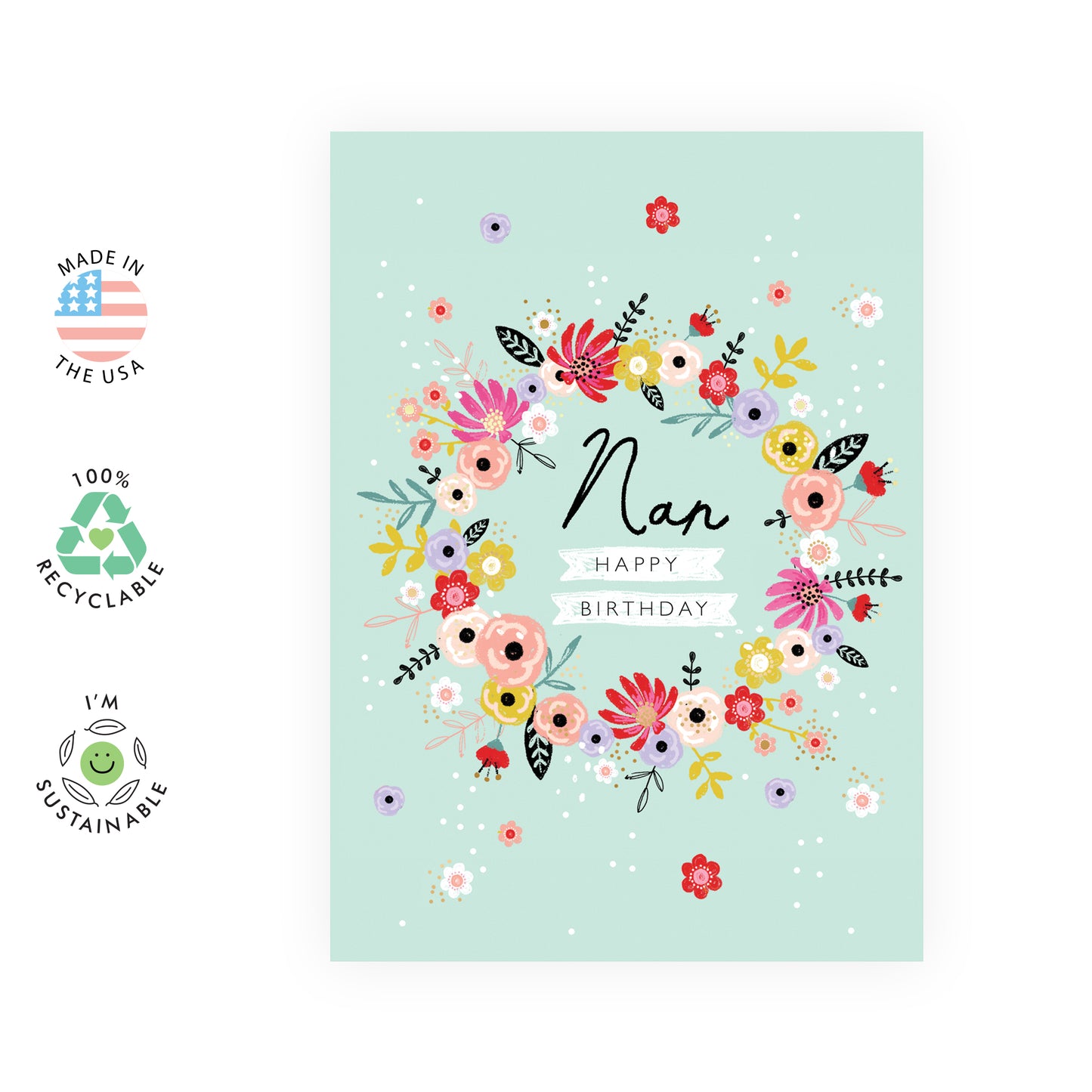 Grandma Birthday Card - Nan, Happy Birthday - For Women
