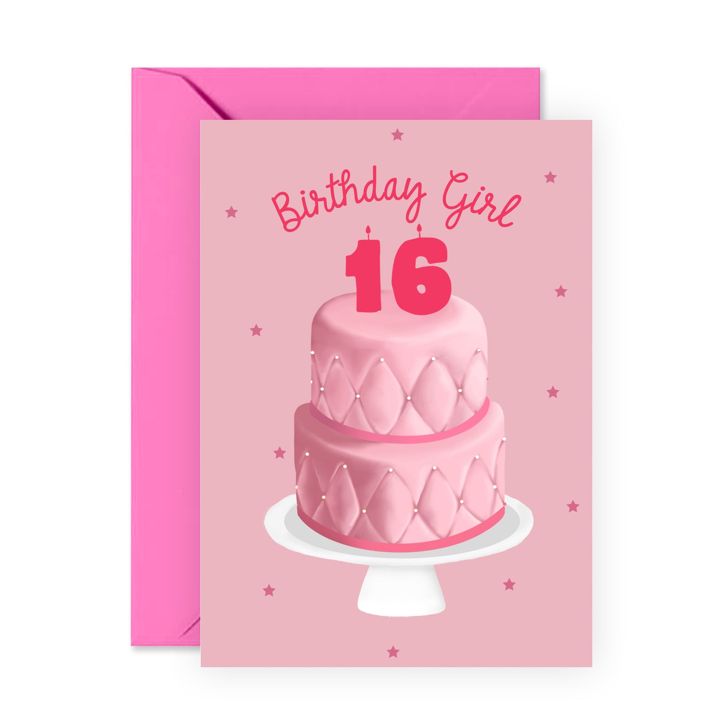 16th Birthday Card - Birthday Girl Sixteen - For Girls Her