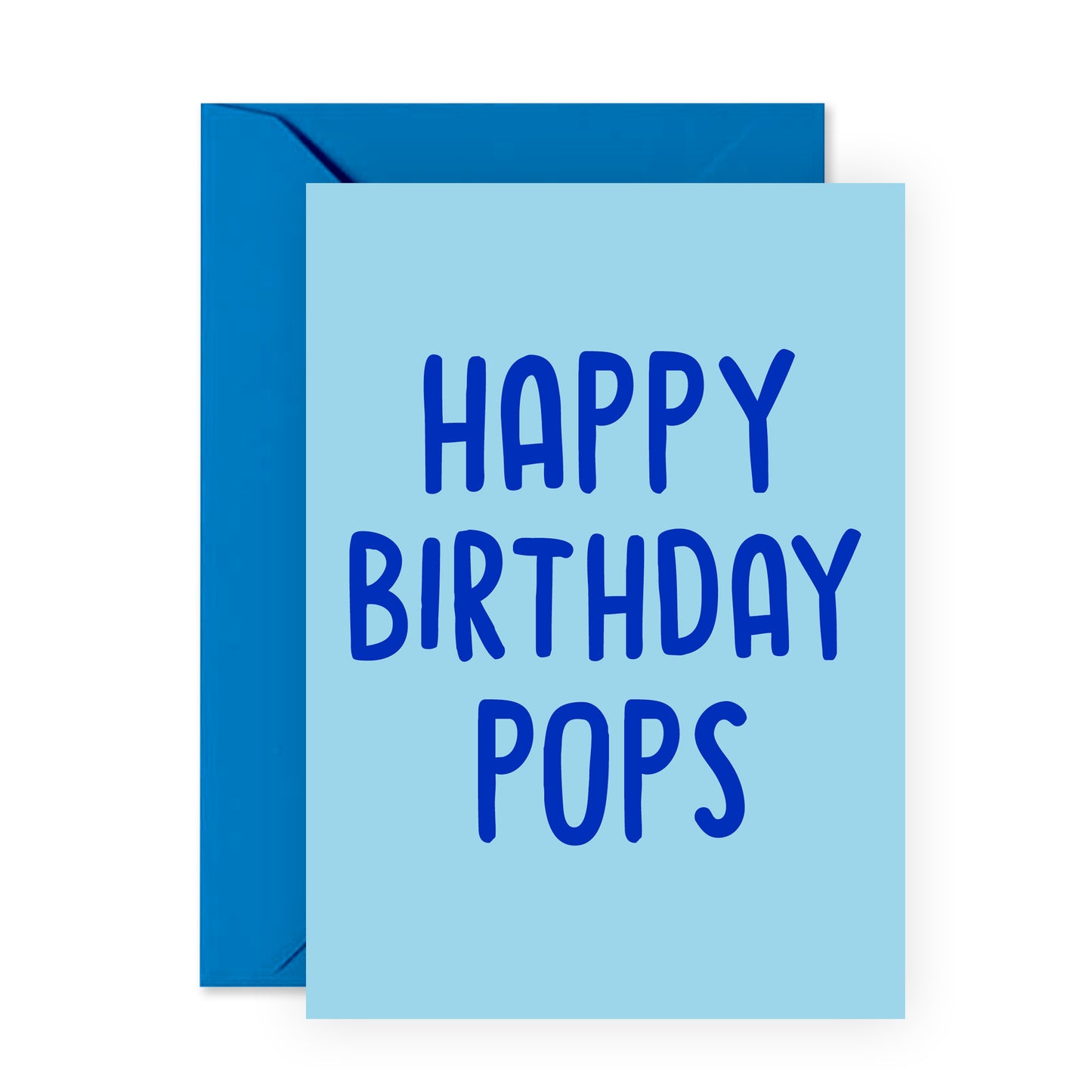 Fun Birthday Card - Happy Birthday Pops - For Men Grandpa Grandfather