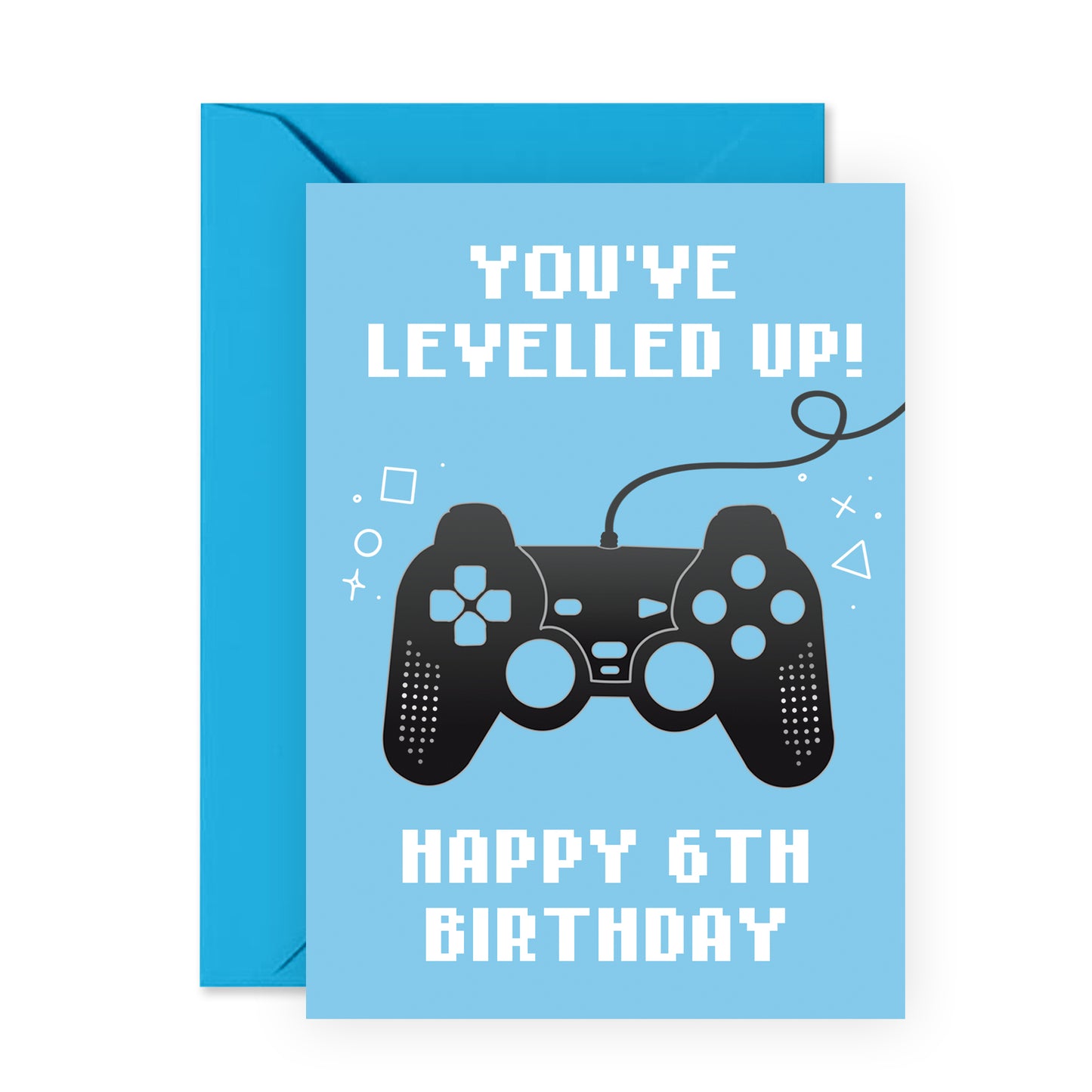 Gamer Birthday Card - Happy 6th Birthday - For Kids Boys Girls