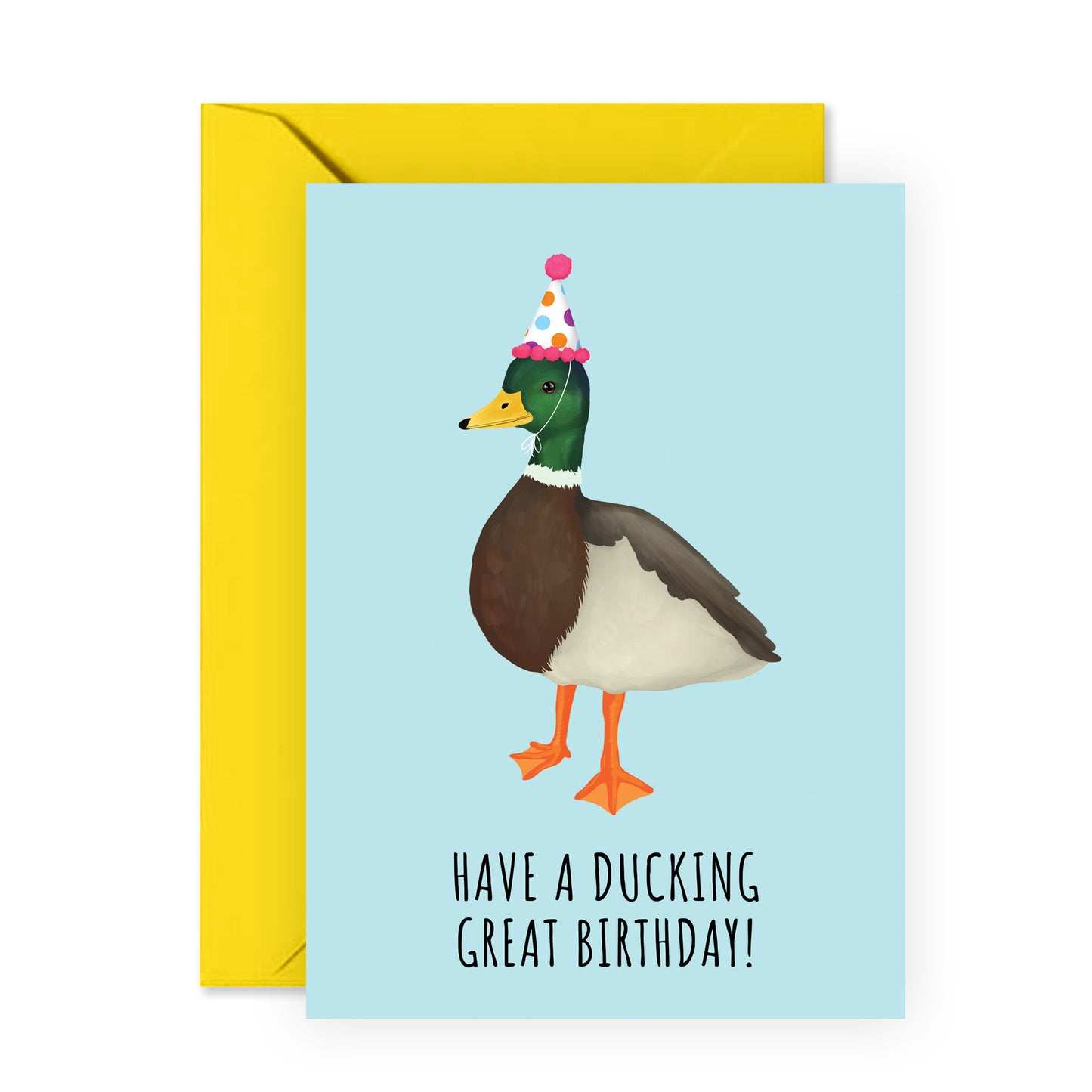 Funny Birthday Card - Ducking Great Birthday - For Men Women Him Her