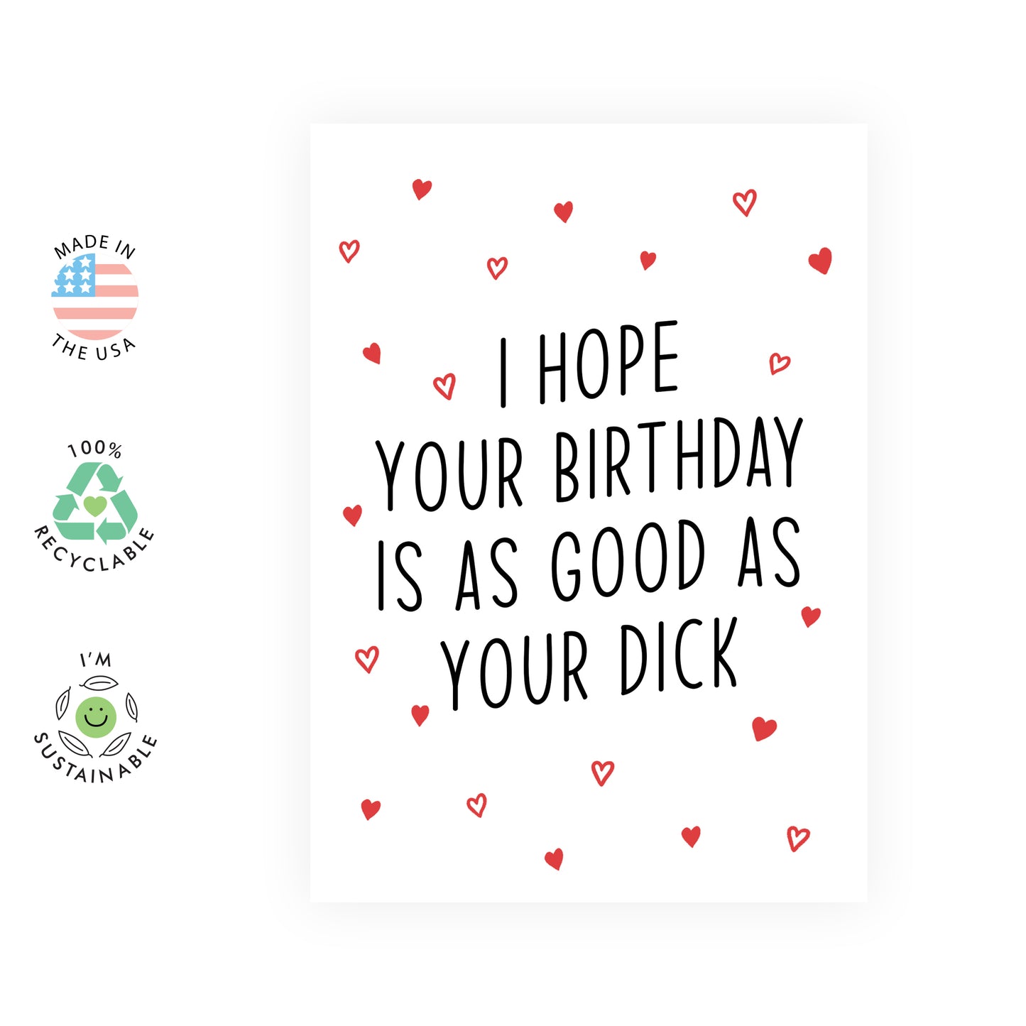 Funny Birthday Card - Good As Your D*ck - For Men Him Husband Boyfriend
