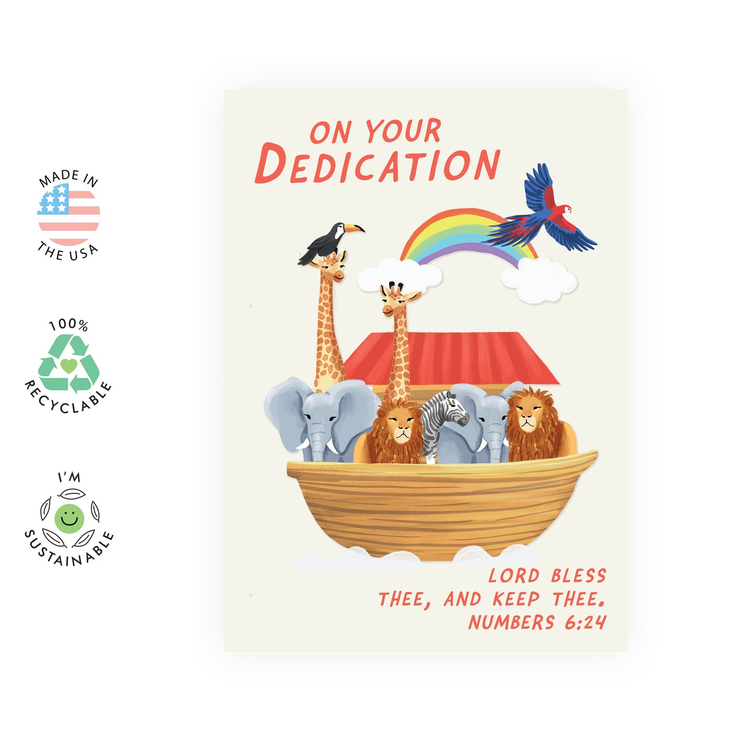 Cute Congratulations Card - On Your Dedication - For Kids Boys Girls