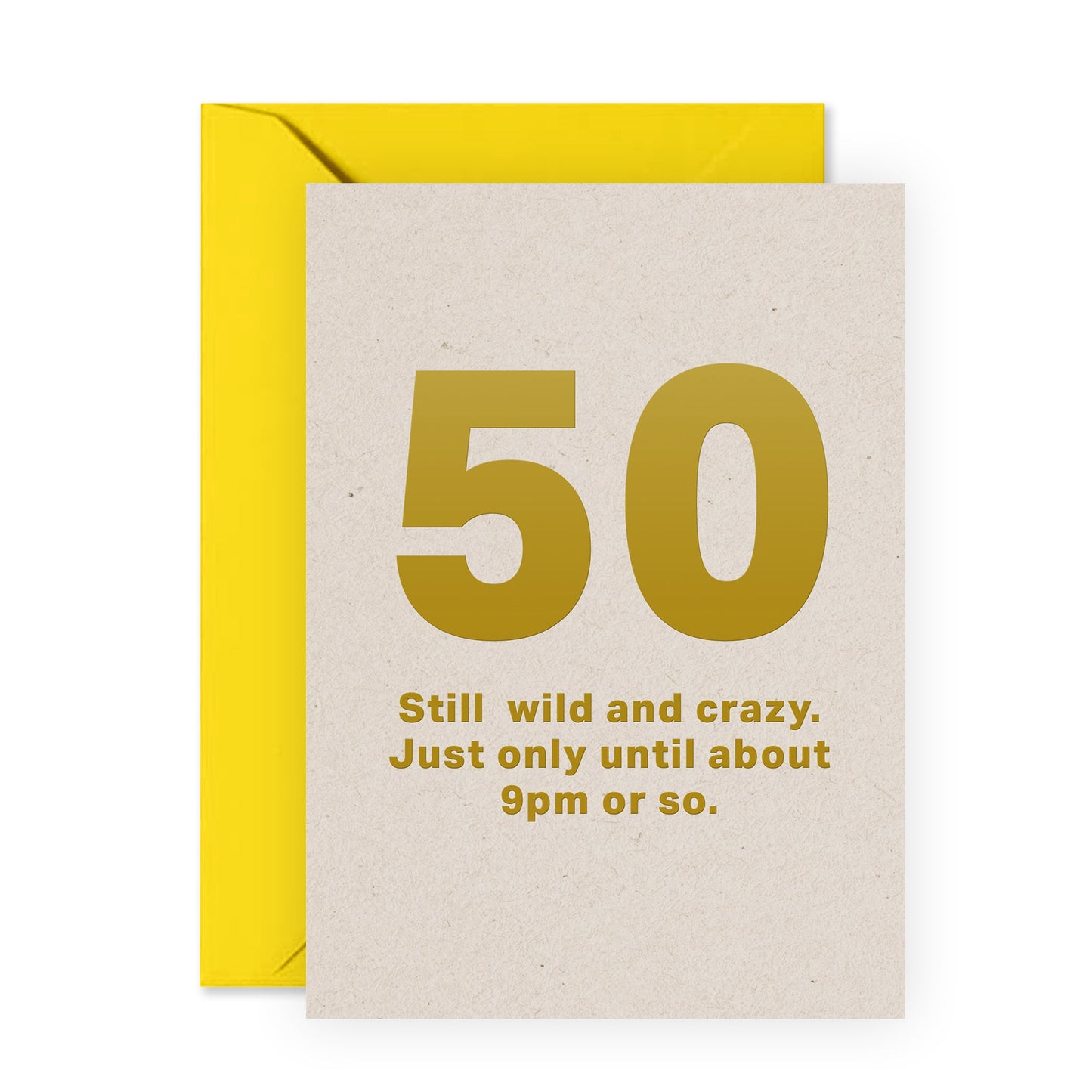 50th Birthday Cards For Men Women - Funny Birthday Cards For Her Him - Age 50 Fifty Fiftieth - Comes With Fun Stickers - Made In The UK