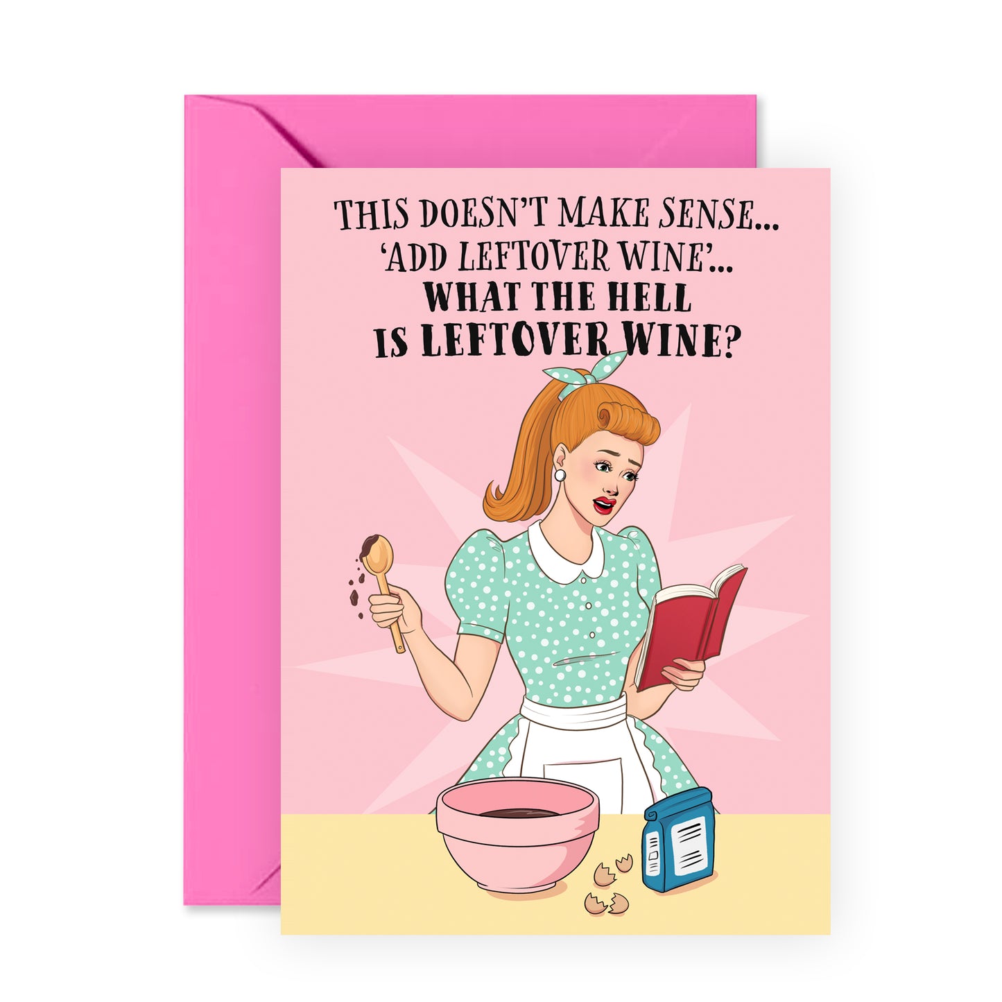 Funny Birthday Card - Leftover Wine - For Women Her Best Friends