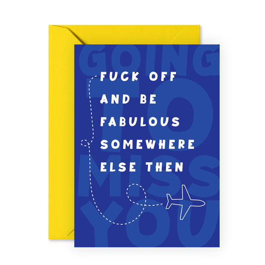 Goodbye Cards For Men Aand Women - Coworker Leaving Card - Farewell Card For Flatmate - College Send Off Gifts For Son Daughter - Moving Gifts For Best Friend - Comes With Fun Stickers