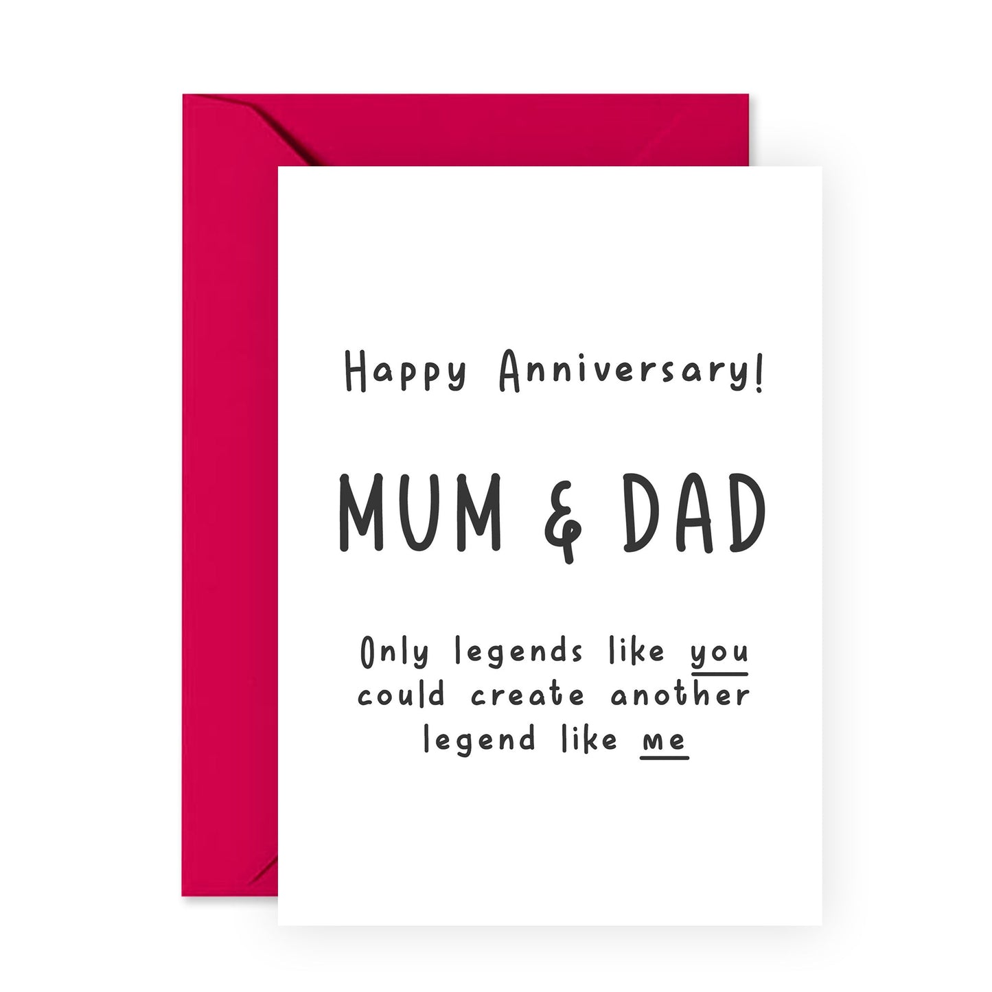 Wedding Anniversary Card Mom And Dad - Anniversary For Parents - Wedding Anniversary Card For Couple - Men Women - Comes With Stickers