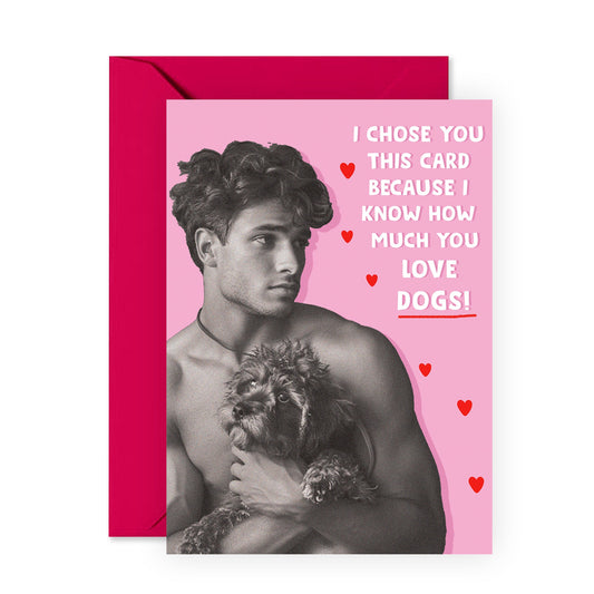 Best Friend Birthday Card - I Chose You This Card Because - Funny Dog Birthday Card For Sister Bestie Humor - Hilarious Gifts For Her Women Female Friends - Comes With Stickers