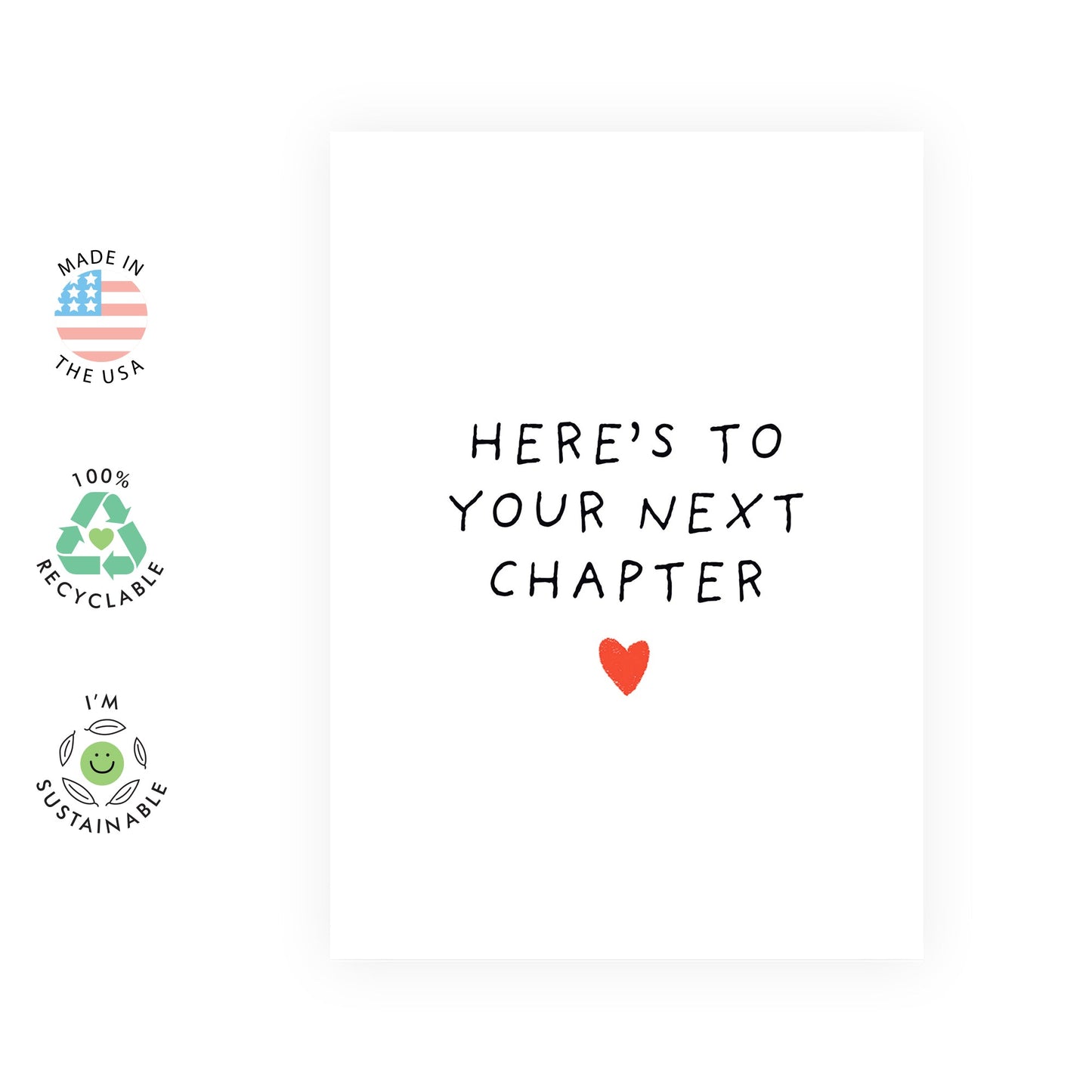 Leaving Card with a Simple Message - 'To Your Next Chapter' - Jokes for Colleagues, Partners, BFF, Besties, Office Mates, Work Mate, Buddies - Good luck - Comes with Fun Stickers