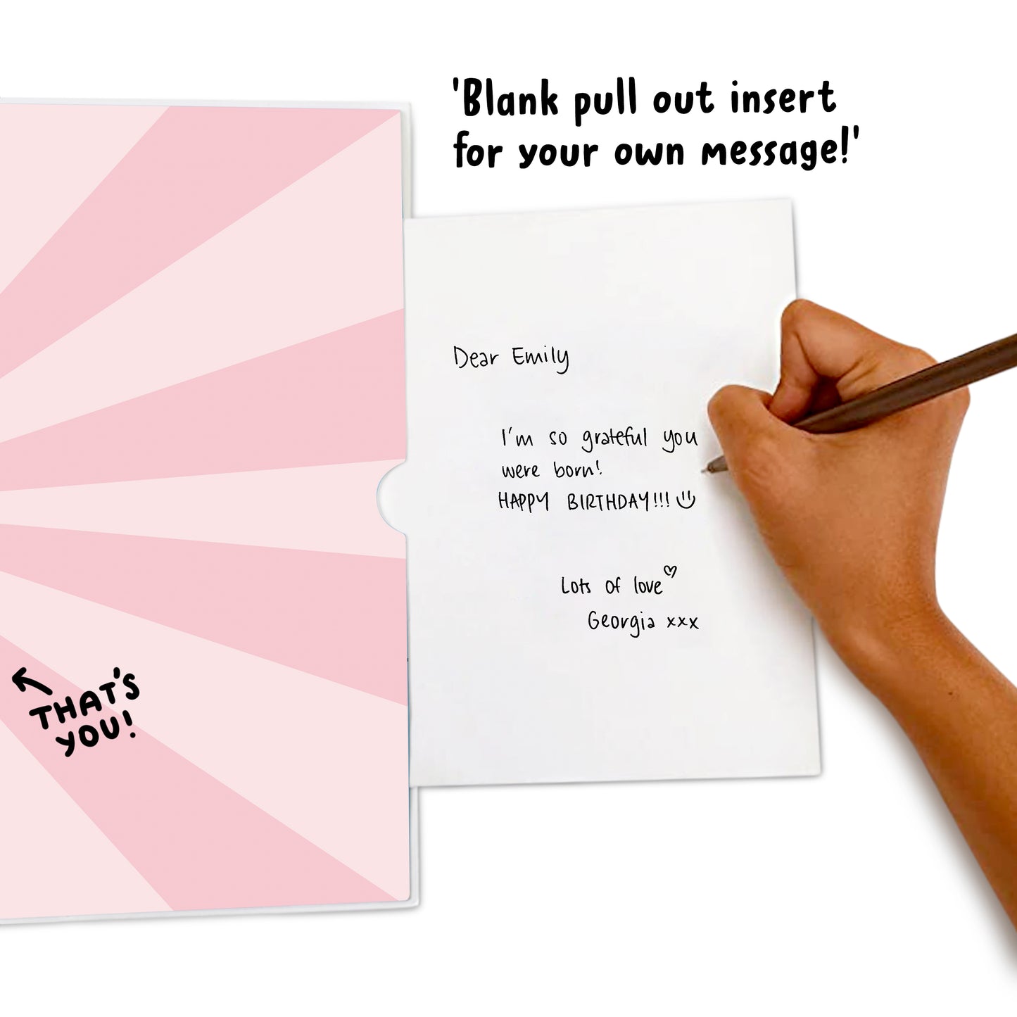 Funny Cute Pop Up Card - You Are My Human Bean - For Men Women Him Her